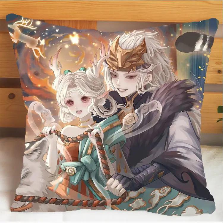 Arena of Valor Honor of Kings Bai Li Xuan Ce Pillow and Pillowcase Cushion Cover Double Sided Print Plush Throw Pillows 40x40cm
