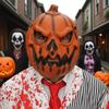 Eenvoudig 3D Pompoen Halloween Masker Realistisch Grappig Volledig Gezicht Masker Ademend Angstaanjagend Halloween Cosplay Masker Carnavalsfeest