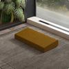 Wedge Meditation Cushion Textured textileCovered Floor Pillow Beige