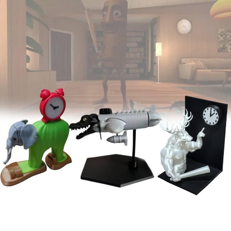 Action Tungtungtung Sahur Figure Cartoon Model Toy Decoration Doll Gift Children