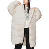 Li Ning Sports Lifestyle Series Solid Color Zipper Hooded Loose Long Duck Down Jacket Women Outerwear AYMS404-1