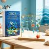 Home Decoration Accessories Sea Life Advent Calendar 2026, 2D Christmas Countdown Box with Unique Holiday Ocean Animal Acrylic Pendants, Festive Tree