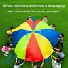Parachute de jeu arc-en-ciel de 4 mètres pour enfants, Jouet d'activité de groupe en plein air, Jeu de parachute pour préscolaires, Fêtes, Cours de gymnastique, Matériau en nylon