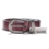[BEEL] BEEL - A simple yet sophisticated cowhide leather belt perfect for everyday use. Men's and women's leather belt, genuine leather, red.