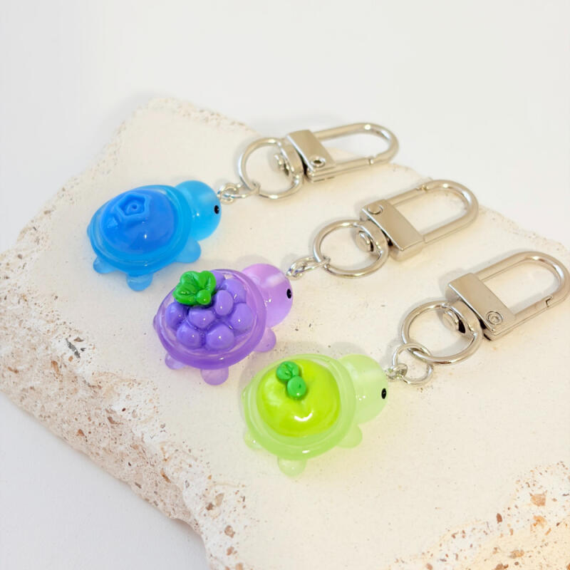 Lucky Mini Fruit Turtle Keychains (7 types)