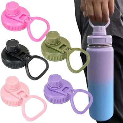 Flask Sports Lid Colorful Big Handle For Wide Mouth Water Bottles Lid Cap Tumbler Replacement