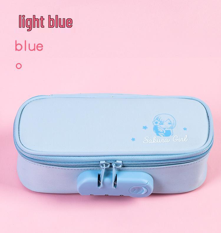 Extra-Large Password Lock Pencil Case with Four-Layer Design