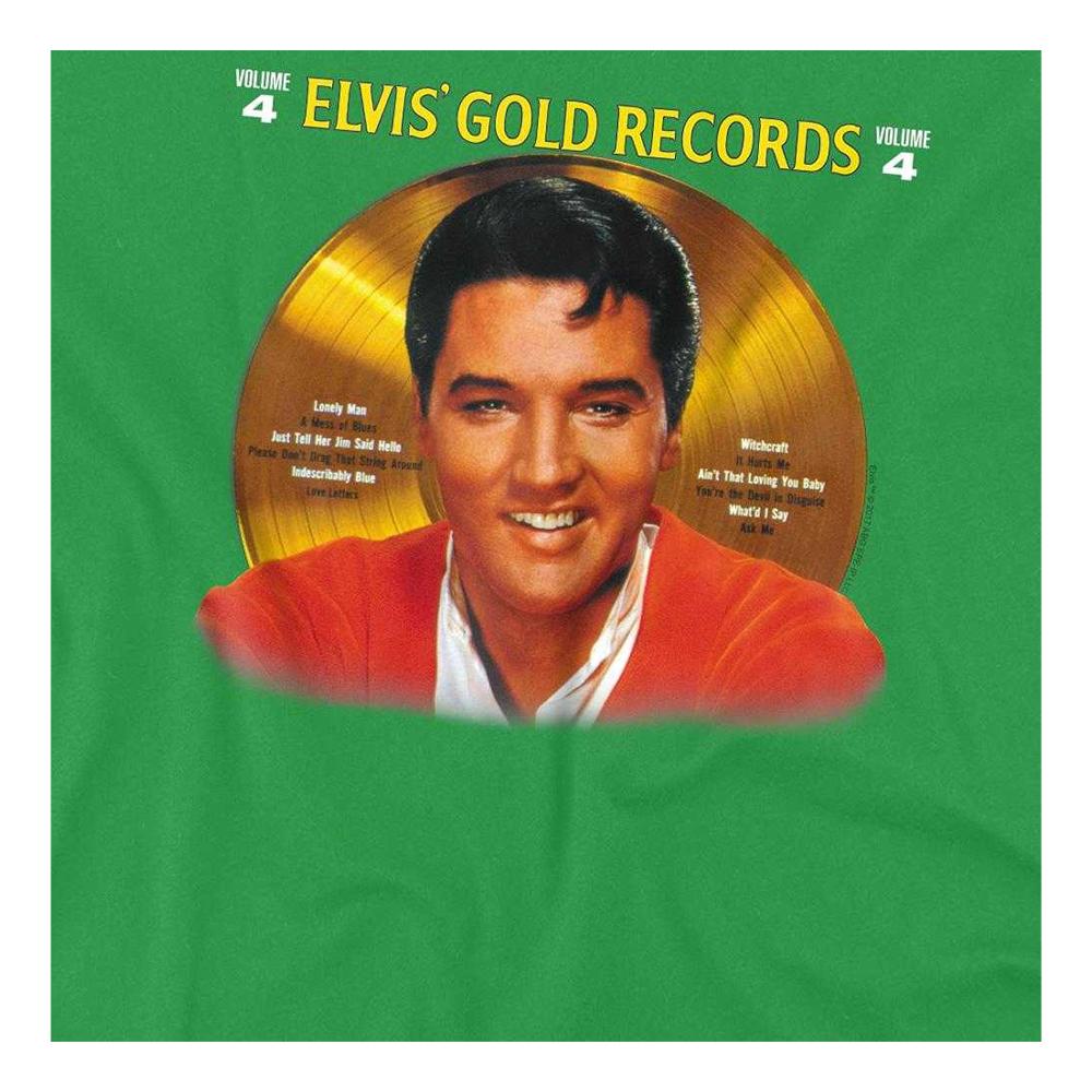 Elvis Presley Unisex Adult Gold Records T-Shirt