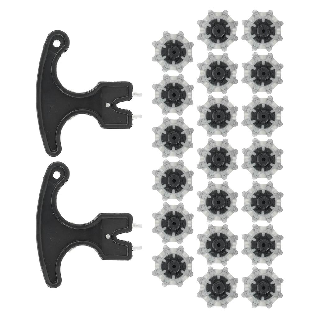 20PCS Golf Spikes Replacement with Nail Puller TPU Easy To Replace Anti Skid Golf Studs for Golf