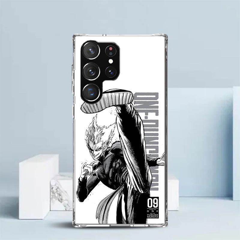 One P-Punch-Man Garou Soft Cover for Samsung Galaxy S25 Edge S26 S24 S23 Ultra Phone Case S22 S21 Plus S20 FE Print Pattern Shel
