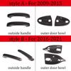 Outside Door Handle Bowl Cover Trim Sticker For Mercedes Benz Smart 451 453 Fortwo Forfour 2009- Car Styling