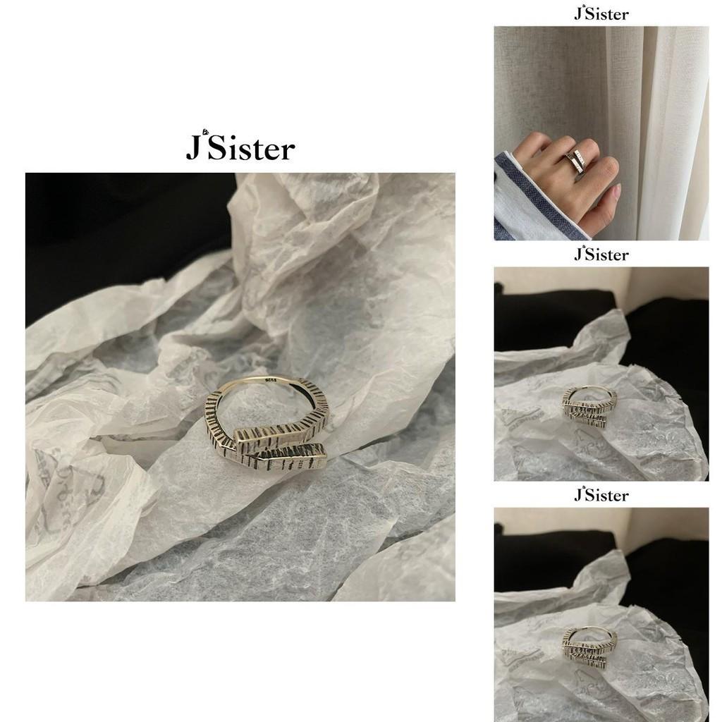 S925 Geometric Modern Pure Silver Ring For Women Adjustable Size Design Unique