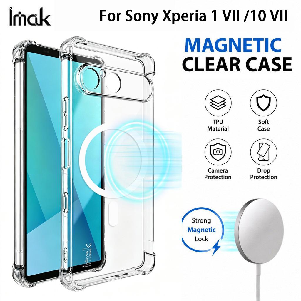 Sony Xperia 1 10 VII Phone Case IMAK Shock-resistant Soft Magnetic Case