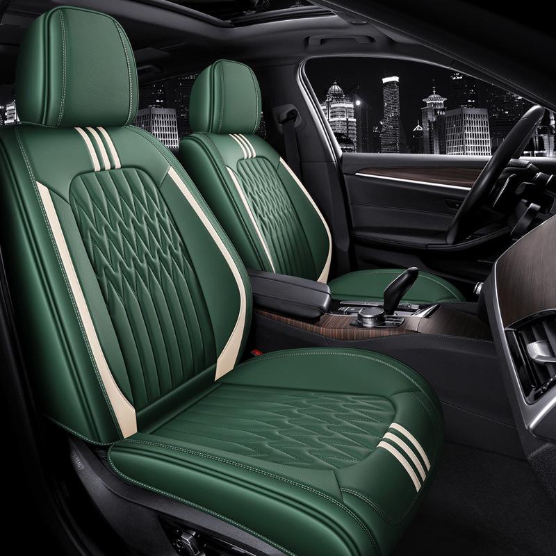 Universal Leather Car Seat Cover: Easy-to-Clean, Four Seasons Use