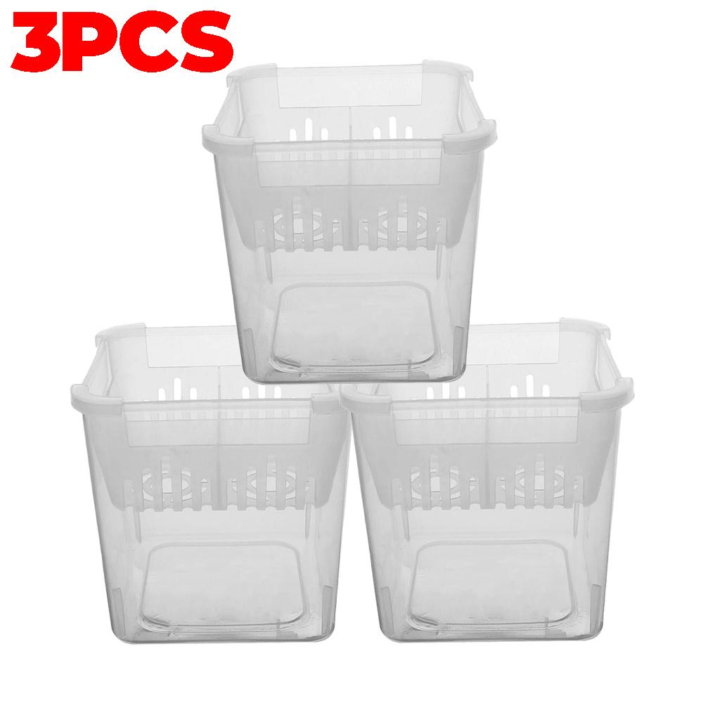 4 Compartimente Plastic Autoirigant Lalele Bulbi Ghivece Plantare Hidroponic Transparent Fără Sol Ghiveci Seră Flori Coș Suport Respirabil