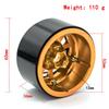 Aluminum Alloy Wheel   Beadlock 2.2in Wheel  S Hub 4pcs Replacement for 1Celsius10 1Celsius8   90046 90047 RR10 RC Car