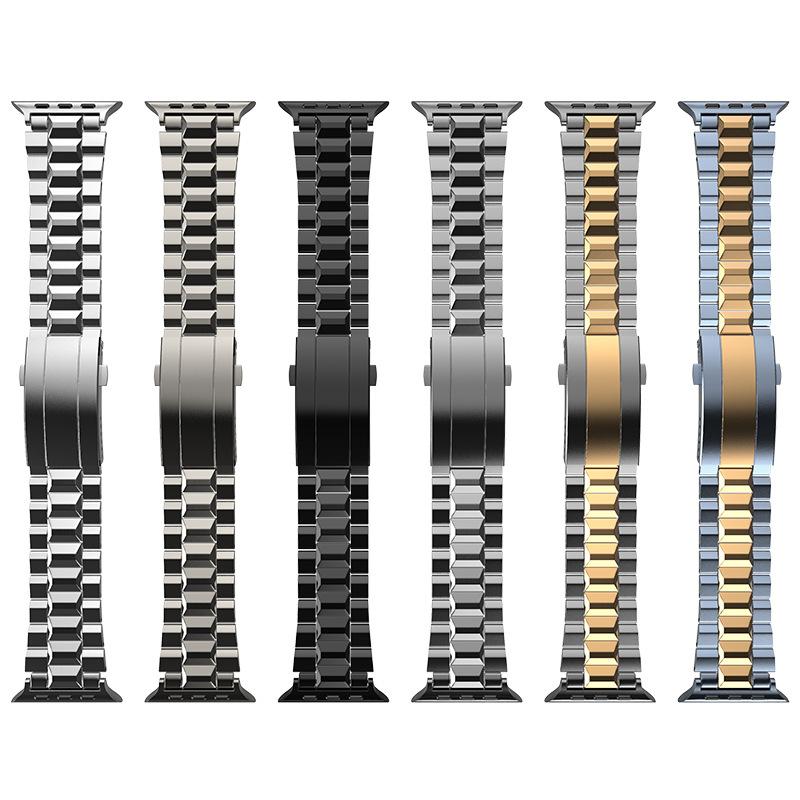 Business Titanium Strap For Apple Watch Series 10 46mm 42mm 45mm 44mm iWatch Ultra 49mm Bands SE Bracelet Turtle buckle Detachable Titanium Wristband