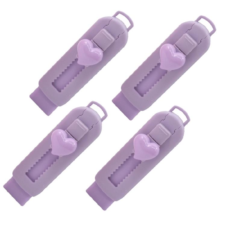 

Retractable Pencil Eraser Refillable Sliding Pencil Eraser Easy Erasing Retractable Pencil Eraser for Writing Drawing фиолетовый