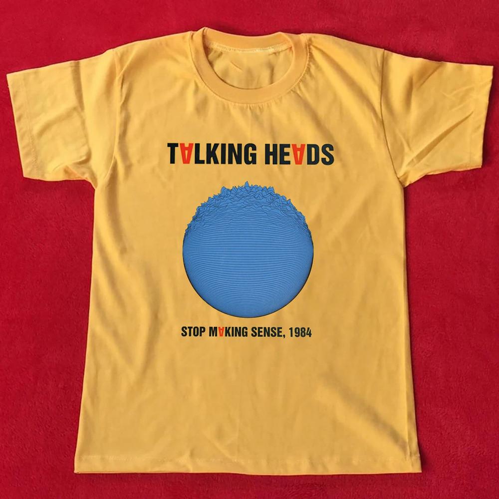 

NEW Talking Heads Band Stop Making Sense Cotton Yellow T Shirt S-5XL EN801 Unisex T-Shirt S