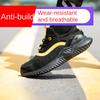 Arbeitsschuhe Herren Stahlkappe Sicherheitsschuhe Atmungsaktiv, Schützende Anti-Quetsch- und Stichfeste Arbeitsschuhe