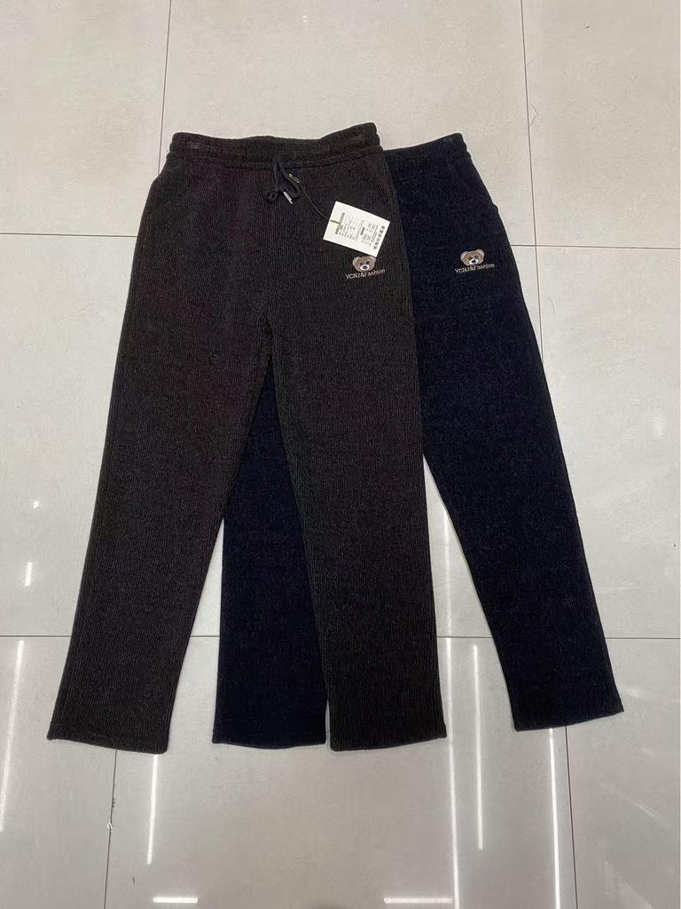 Herbstgoldene hochwertige Nerz-Samt lockere Haremshose für Damen - Bequem, schlankmachend, hochgeschnitten für Mütter mittleren Alters und ältere Mütter