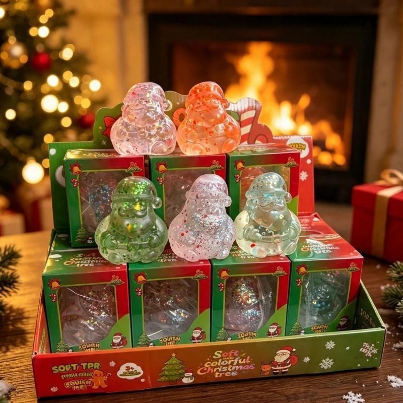 Santa Claus Malt Sugar Stress Relief Toy Slow Rebound Fidget Antistress Kids Gift Party Favors