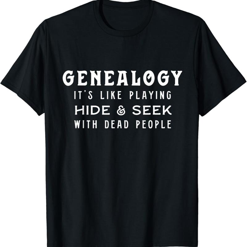 

Men_s Genealogy T Shirt_ playing hide _ Seek_ Genealogist Shirt 5XL різнокольоровий
