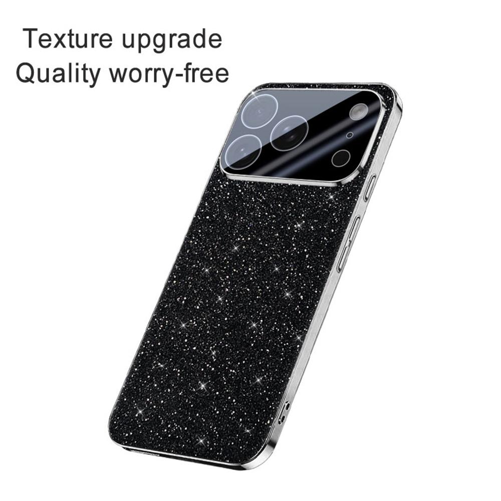 For iPhone 17 Pro Case Sparkling Starlight Glitter Electroplated Shockproof PC + TPU Phone Cover