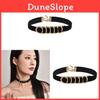 Geometric Style Womens Hip Hop Circle Choker Necklace For Fashion Casual Wear