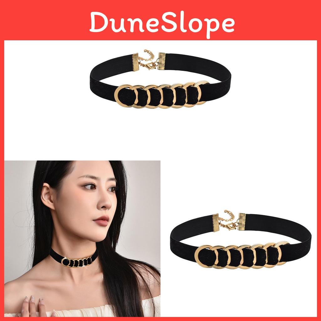 Geometric Style Womens Hip Hop Circle Choker Necklace For Fashion Casual Wear