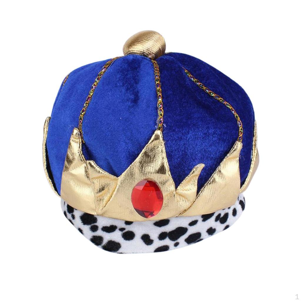 King Crown Hat Birthday Fashion Photography Props Tiaras Emperor Performance for