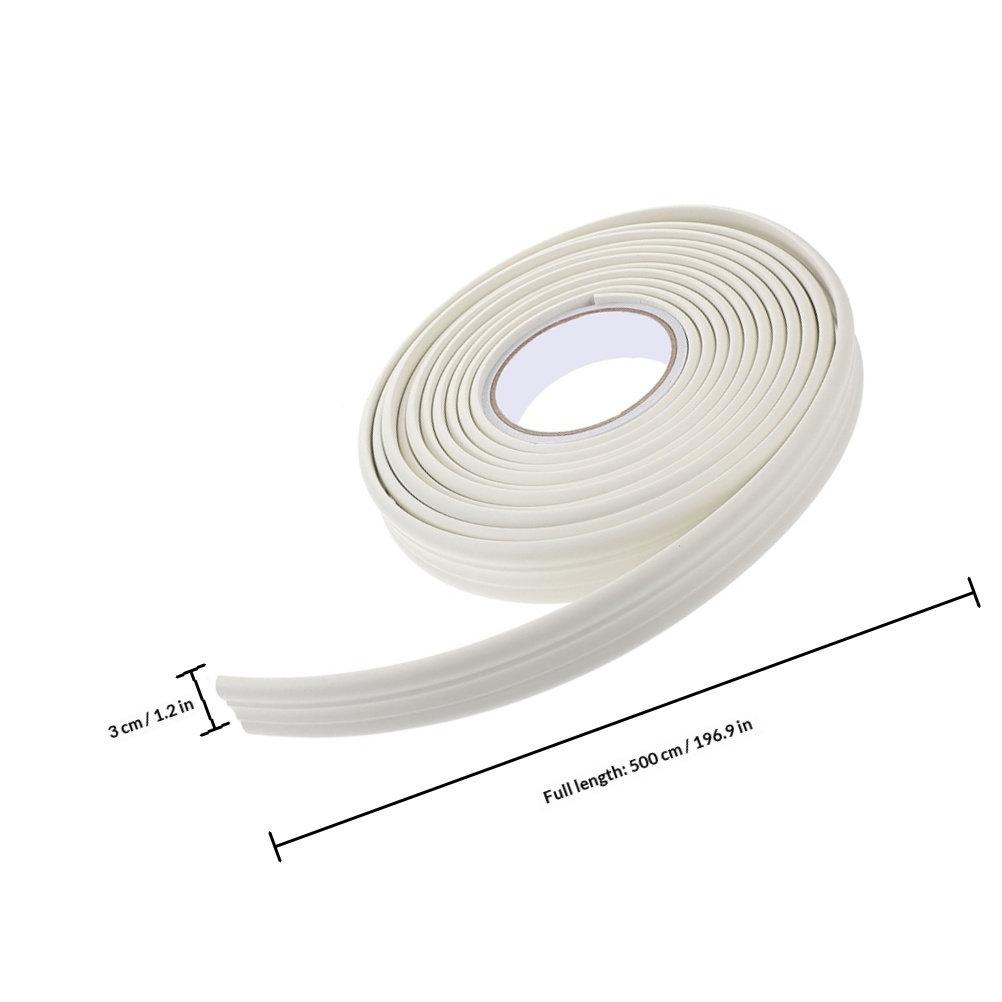 Peel and Stick Vinyl Baseboard Molding Trim Flexible Wall Molding Kit for Living Room TV Background Ceiling Decor Aesthetic