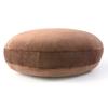 JEMA Gemma Body Pillow, Marshmallow Round Cushion, Soft and Smooth, Round Shape, 40cm Diameter, Brown