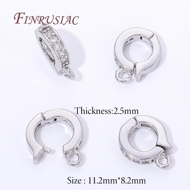 

2/4/8Pcs 18K Gold Plated with Zircon Bails For Pendants,Necklaces Bails,Charms Clasps Connectors For Jewelry Making Supplies 2 pieces