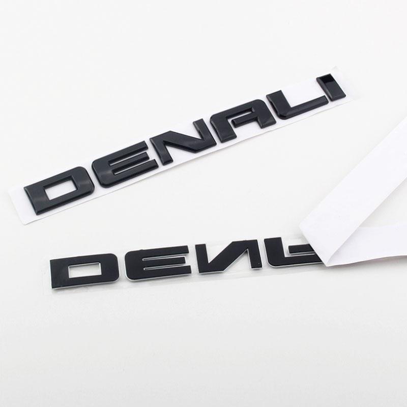 AABHB1 DENALI Logo Autoaufkleber für Chevrolet GMC DENALI sierra 2500 3500HD Autoaufkleber Umbau Seitenkotflügel Tür Kofferraum Aufkleber Zubehör