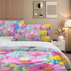 3-Piece Bedding Pillowcase Quilt Cover Set Flower Field 2D Digital Printing Suitable For Bedroom Dormitory Decoration
