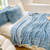 Winter Thickened Double-sided Plush Blanket Bedroom Cover Blanket Premium Rabbit Plush Bedding Nap Blanket Sofa Towel