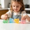 Dinosaur Shape Squeeze Toy Glitter Soft Pinch Toy for Stress Relief