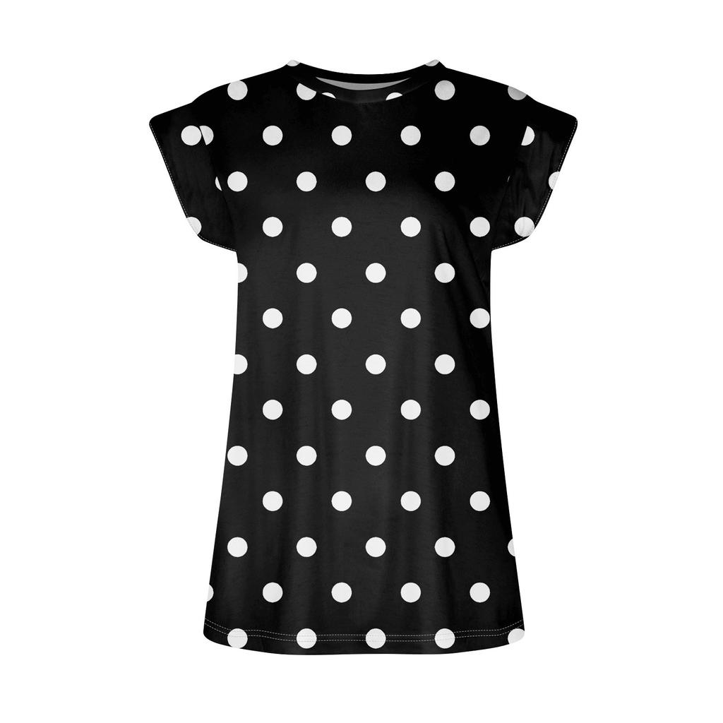 Damen Oberteil mit Flügelärmeln, Sommer, bedruckt, Tanktop, Basic-T-Shirt, lässig, locker