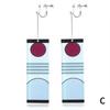 Acrylic Tanjiro Earrings Demon Slayer Earrings Anime Cosplay Props Girls Jewelry