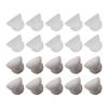 10PCS Hearing Aid Domes 12mm/0.5in Double Layer Soft Silicone Washable Removable Anti Static