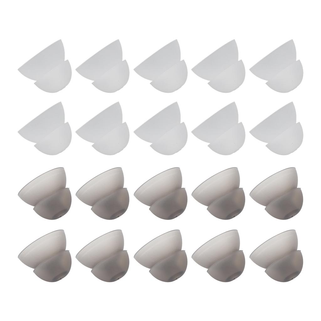 10PCS Hearing Aid Domes 12mm/0.5in Double Layer Soft Silicone Washable Removable Anti Static