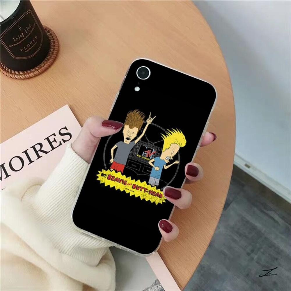 Beavis And Butthead Phone Case for iPhone 8 7 6 6S Plus X SE 2020 XR XS 14 11 12 13 Mini Pro Max Mobile Case