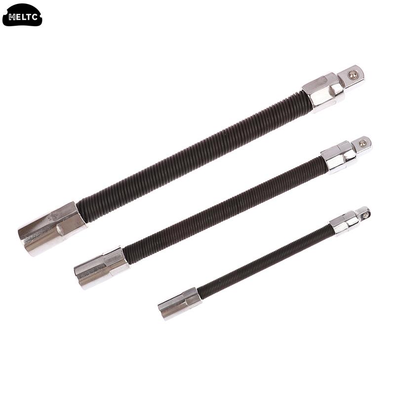 1pcs 1/4 3/8 1/2 Driver Flexible Socket Extension Bar Adapter Long Socket Extension Rod Torque Socket Ratchet Wrench Extende