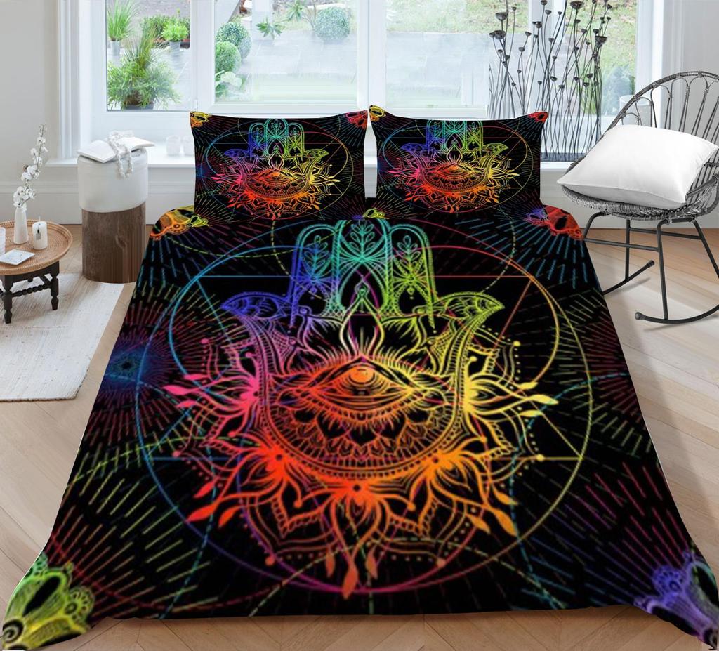 Bohemian Duvet Cover Fashion Bedding Cover Polyester Quilt Cover Queen Size Bedding Luxury Home Textiles Bed Set