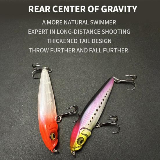 Fishing Lure Artificial Hard Swimbait with Treble Hook Realistic Looking Bright Color Natural Swimming Posture Fake Bait Lure