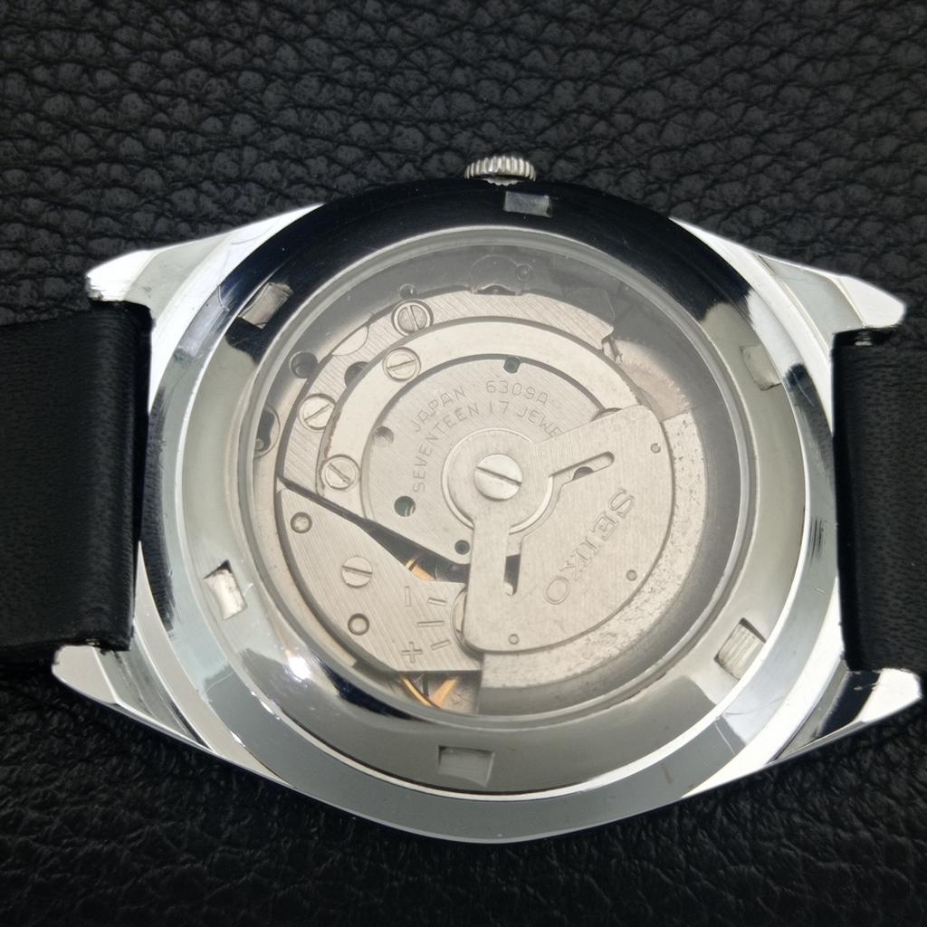 REFURBISHED SEIKO 5 AUTOMATIC 6309A JAPAN MENS VINTAGE SILVER WATCH a442580-1