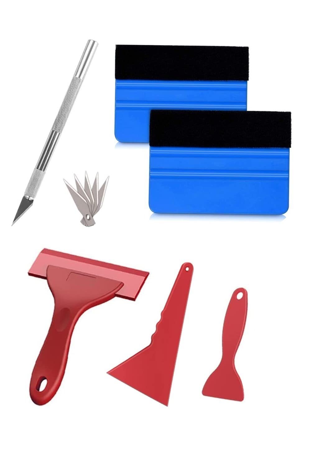 

YFFSFDC Carbon Sheet Car Film Cutting Sheet Auto Wrapping Film Pasting Tool Set of