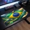 Brazil Football Crest Mouse Pad, Extended Non Slip Rubber Desk Mat for Gaming Office Laptop Fan Gift