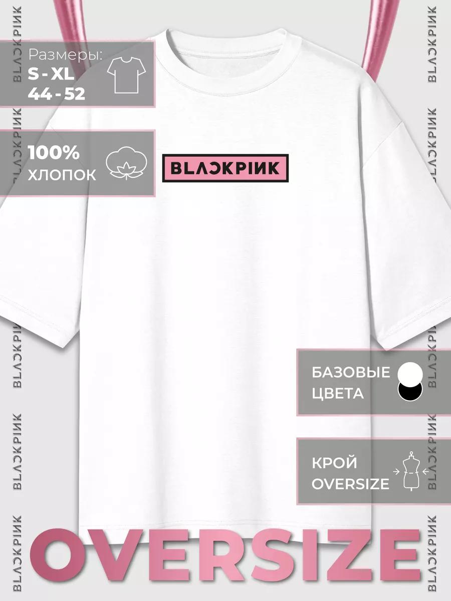 Свободная футболка с принтом BLACKPINK M